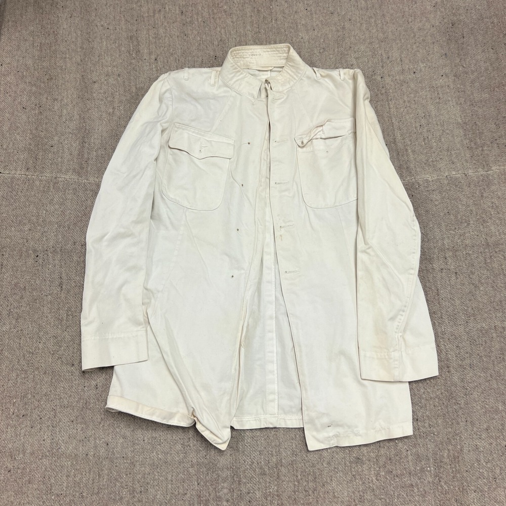 Vintage JB Simpson 1940s WW2 Chef Jacket Small‎ White